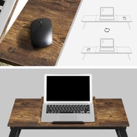 SONGMICS stol za laptop za krevet, MDF i bambus, podesiv po visini, 71 x 23 cm 7