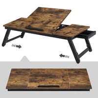 SONGMICS stol za laptop za krevet, MDF i bambus, podesiv po visini, 71 x 23 cm 9