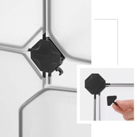 SONGMICS LPC342W01 Organizator de pantofi cu 12 compartimente, modular, cu uși, dulap, 93 x 31 x 123 cm, alb 5