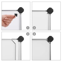 SONGMICS LPC342W01 Organizator de pantofi cu 12 compartimente, modular, cu uși, dulap, 93 x 31 x 123 cm, alb 6
