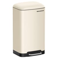 SONGMICS LTB001A01 kanta za smeće s pedalom, 30 l, meko zatvaranje - oblačnobijela 1