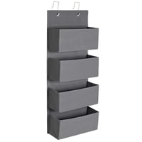 SONGMICS RDH04G Viseći organizator za vrata s 4 džepa - škriljasto siva - 33,5x100 cm 1