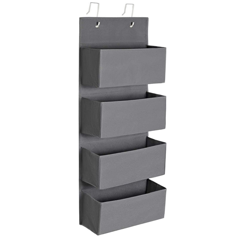 SONGMICS RDH04G Viseći organizator za vrata s 4 džepa - škriljasto siva - 33,5x100 cm