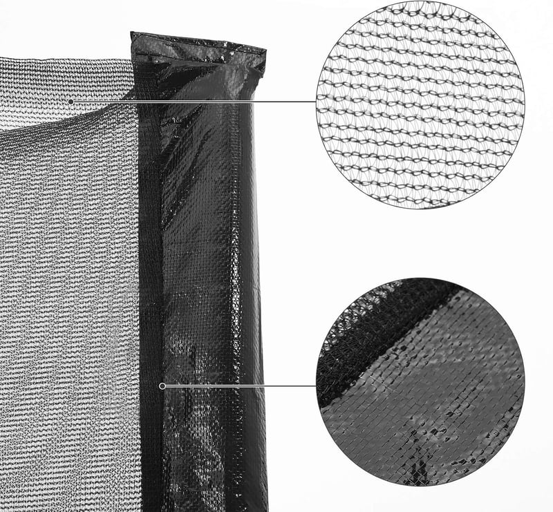 SONGMICS Trampolín Biztonsági Háló 244 cm 6 Rudas és 305-366 cm 8 Rudas