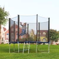 SONGMICS Trampolín Biztonsági Háló 244 cm 6 Rudas és 305-366 cm 8 Rudas 2