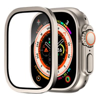 Ochranné sklo na Apple Watch Ultra 49 mm s rámom z titánovej zliatiny, tvrdené sklo 9H 1