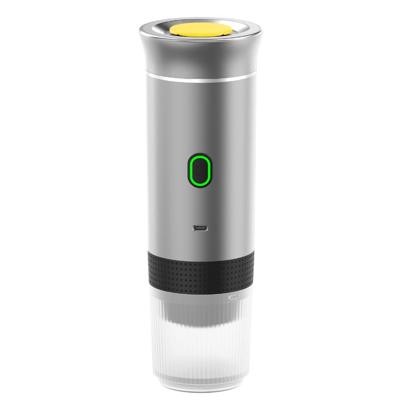 Espressor portabil electric Sonhomay - Fără fir, cu încălzire automată, 60ml, pentru cafea măcinată și capsule Nespresso, pentru călătorii, K
