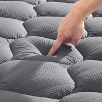 Chránič matraca Sonive 160x200 cm, poťah na matrac s 38 cm hlbokými vreckami, horná vrstva s efektom bavlny, prateľný topper na matrac 1
