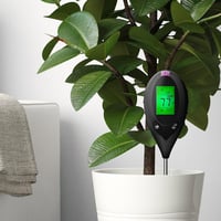 SONKIR 4 az 1-ben Digitális Talajmérő - Nedvesség, pH, Hőmérséklet és Fény Teszter Növénygondozáshoz, Kertészkedéshez, Elemmel (Fekete) 8