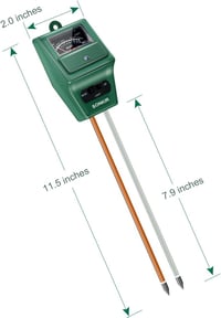 SONKIR MS02 3-in-1 Talajvizsgáló - Nedvesség, Fény és pH Mérő Eszköz Növénygondozáshoz - Kertbe, Lakásba, Gazdaságba - Elemek Nélkül 6