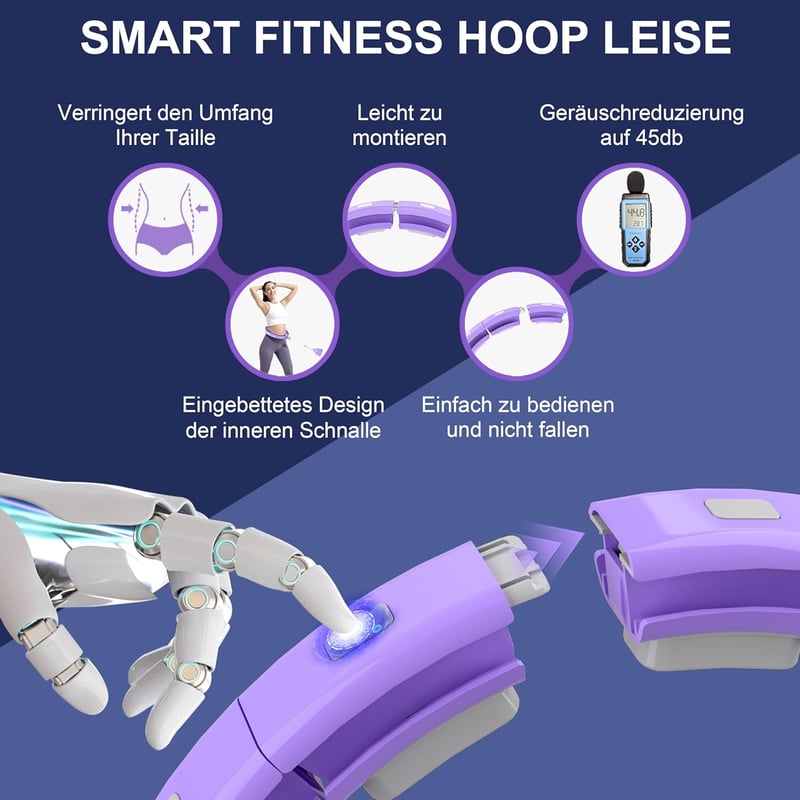 Sonkoloro Smart Hoop felnőtteknek, súlycsökkentéshez, számláló funkcióval