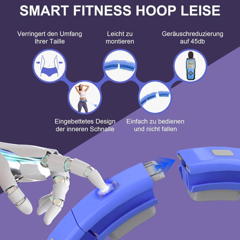 Sonkoloro Smart Hoop Fitness Karika Súlycsökkentéshez, Számláló és Masszázs Gombokkal