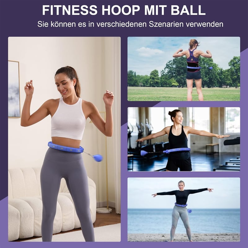 Sonkoloro Smart Hoop Fitness Karika Súlycsökkentéshez, Számláló és Masszázs Gombokkal