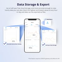 SONOFF SNZB-02D Zigbee snímač teploty a vlhkosti, 2 ks, inteligentný teplomer a vlhkomer s LCD displejom, biela, podpora Alexa/Google Home/Home Assistant 5