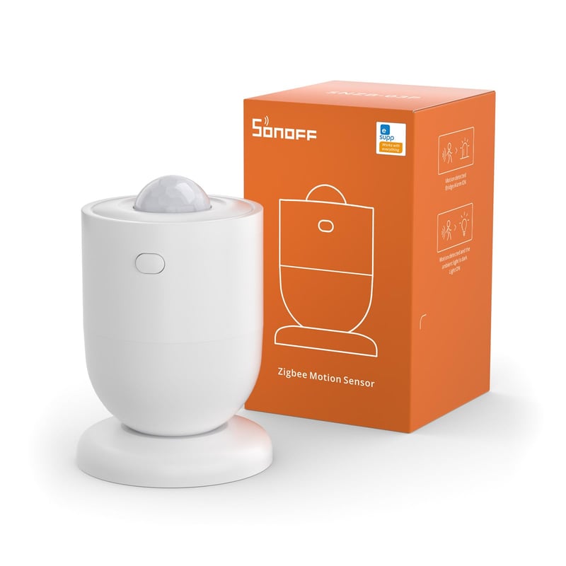 Inteligentný snímač pohybu SONOFF SNZB-03P Zigbee 3.0, bezdrôtový, s nastaviteľným časom detekcie, pre zabezpečovacie systémy a inteligentné domácnosti, kompatibilný s Alexa a Google Home