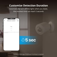 Inteligentný snímač pohybu SONOFF SNZB-03P Zigbee 3.0, bezdrôtový, s nastaviteľným časom detekcie, pre zabezpečovacie systémy a inteligentné domácnosti, kompatibilný s Alexa a Google Home 5