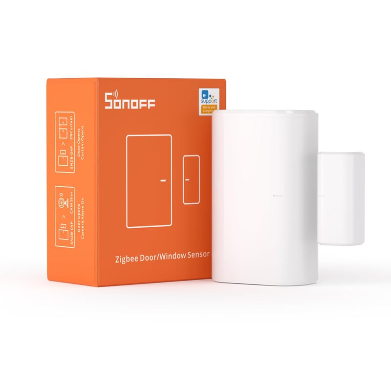 SONOFF SNZB-04P Zigbee senzor otvorenia dverí a okien, inteligentný zabezpečovací systém, vyžaduje Zigbee Hub, kompatibilný s Alexa a Google Assistant