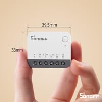 Releu Inteligent SONOFF ZBMINIR2 Zigbee 3.0, Compatibil cu Alexa și Google Home, Necesită Fir Neutru, Necesită Hub 3