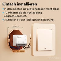 Releu Inteligent SONOFF ZBMINIR2 Zigbee 3.0, Compatibil cu Alexa și Google Home, Necesită Fir Neutru, Necesită Hub 4