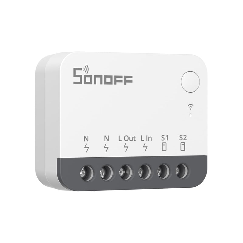 Releu Inteligent SONOFF ZBMINIR2 Zigbee 3.0, Compatibil cu Alexa și Google Home, Necesită Fir Neutru, Necesită Hub