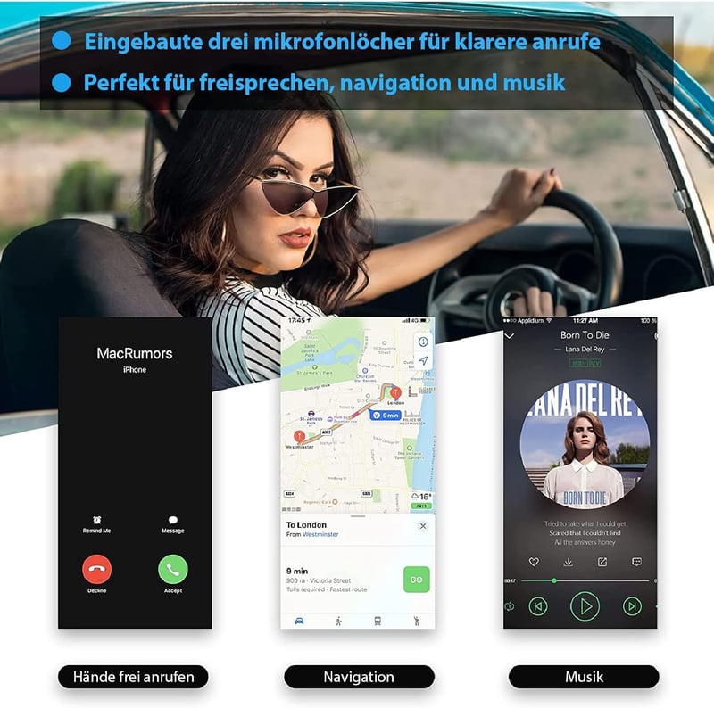 SONRU Bluetooth 5.3 Adapter Autóhoz és Otthoni Sztereó Rendszerhez - 3.5mm AUX és RCA Csatlakozással, Kettős Kimenettel, Újratölthető Akkumu