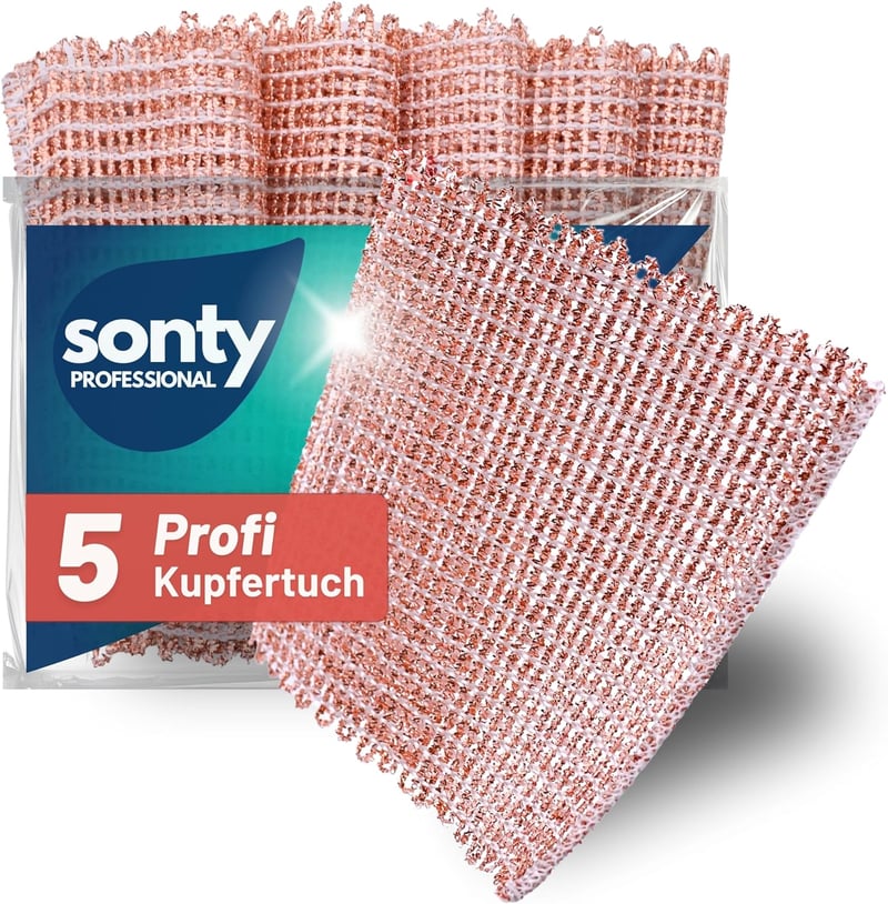 Sonty Eco Réz Törlőkendő Szett 30 db - Vegyszermentes Tisztítókendő