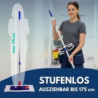 Súprava na mop Sonty Profi 40 cm – s magnetickým skladacím držiakom, 40 cm návlekom z mikrovlákna a nastaviteľnou hliníkovou násadou 4