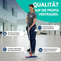 Súprava na mop Sonty Profi 40 cm – s magnetickým skladacím držiakom, 40 cm návlekom z mikrovlákna a nastaviteľnou hliníkovou násadou 3