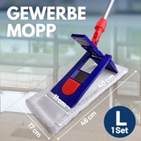 Súprava na mop Sonty Profi 40 cm – s magnetickým skladacím držiakom, 40 cm návlekom z mikrovlákna a nastaviteľnou hliníkovou násadou 2
