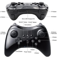 SONVIEE Wireless Gamepad Wii U Kontrollerhez Dual Analog Joystick 3
