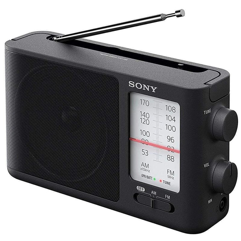 Sony ICF-506 analógové prenosné FM/AM rádio – stolné rádio napájané batériami aj zo siete