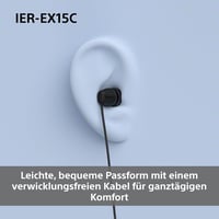 Sony IER-EX15C USB-C vezetékes in-ear fülhallgató mikrofonnal - kék 4
