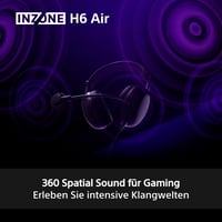 Herné slúchadlá Sony INZONE H6 Air, káblové, otvorené – 360 Spatial Sound, ultraľahké (199 g), odnímateľný mikrofón, INZONE Hub EQ, PC/PS5, čierne 6