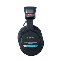 Sony MDR-7506 Uzavreté štúdiové monitorovacie slúchadlá – káblové, 10 Hz – 20 kHz, 63 Ohm, ľahký skladací dizajn (227 g), na štúdiové nahrávanie a 10