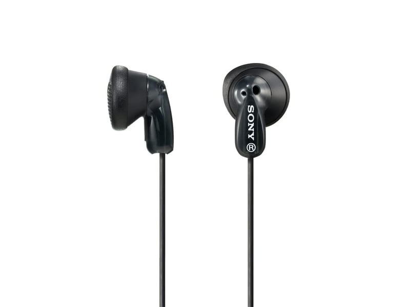 Căști In-Ear Sony MDR-E9LP Negre - Cablu 1,2m, Magnet din Neodim, pentru MP3 Player, Walkman și iPod