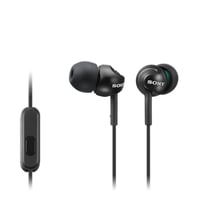 Čierne slúchadlá Sony MDR-EX110AP s mikrofónom a ovládaním pre smartfóny, hlboké basy, 1 ks 1