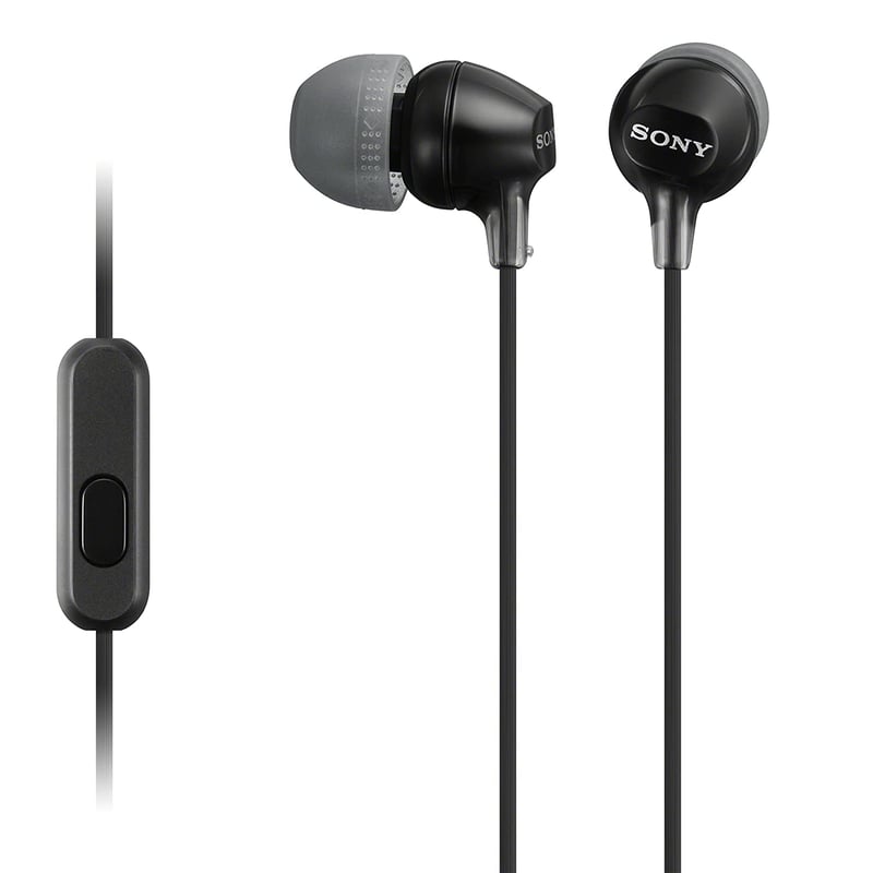 Sony MDR-EX15AP in-ear slušalice s ugrađenim mikrofonom i kontrolom za pametni telefon, crne