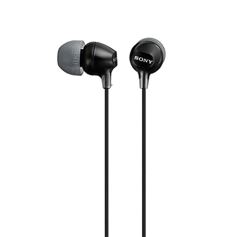 Slúchadlá do uší Sony MDR-EX15AP s integrovaným mikrofónom a ovládaním pre smartfóny, čierne