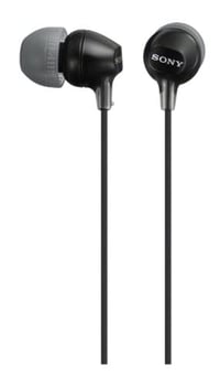 Slúchadlá do uší Sony MDR-EX15AP s integrovaným mikrofónom a ovládaním pre smartfóny, čierne 2