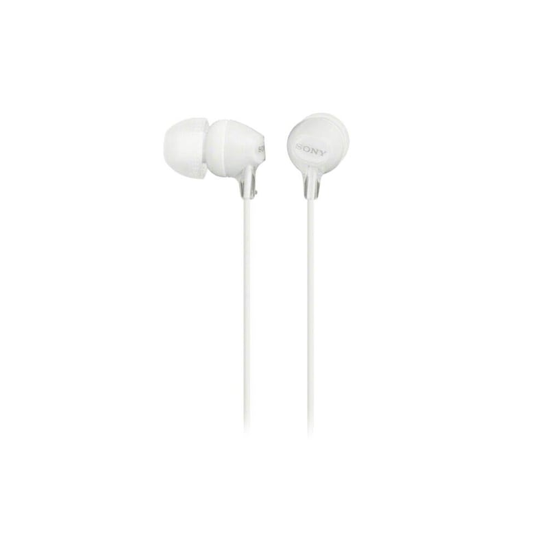 Sony MDR-EX15LP uzatvorené slúchadlá do uší – biele