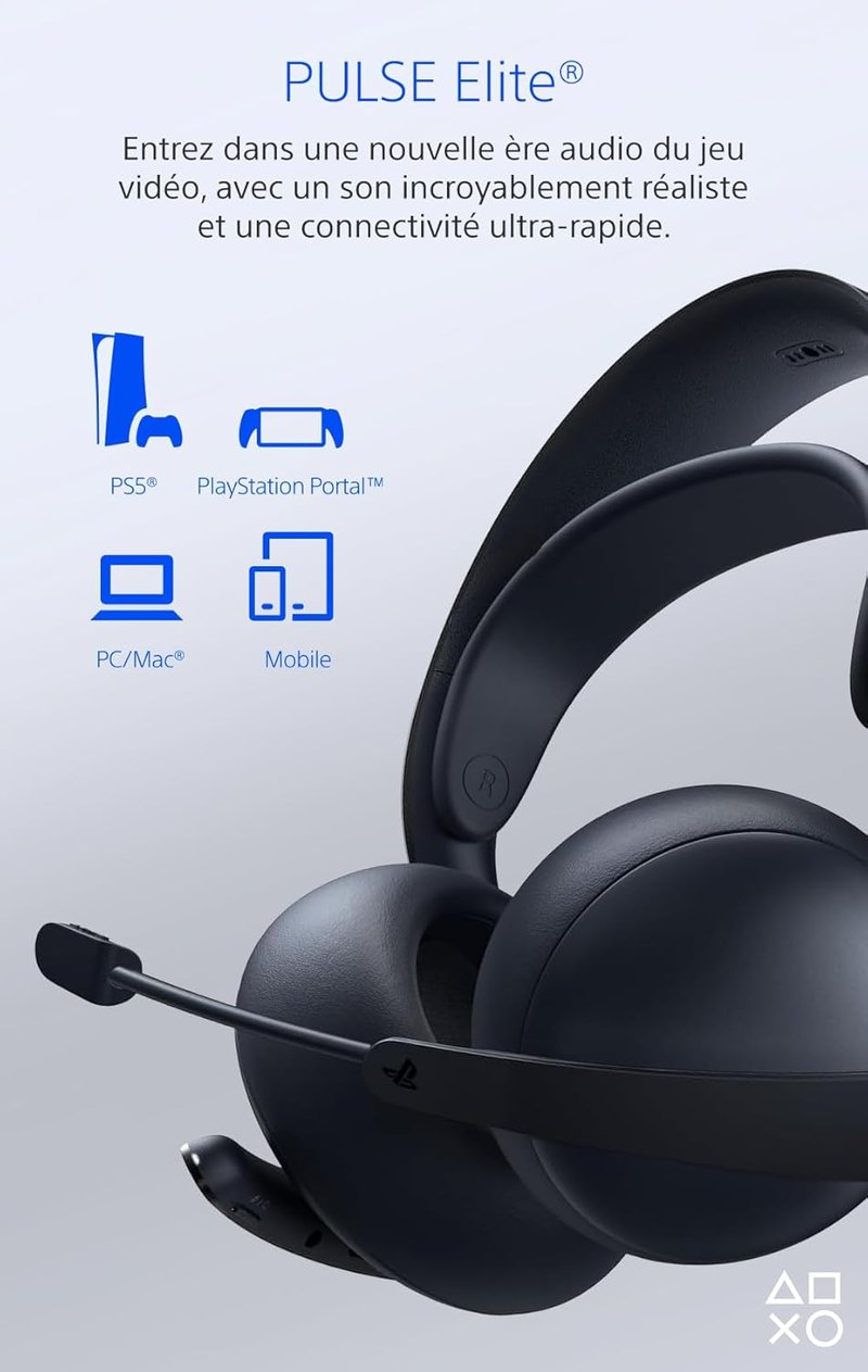 Sony Pulse Elite Wireless Headset Midnight Black - Gamer Fejhallgató