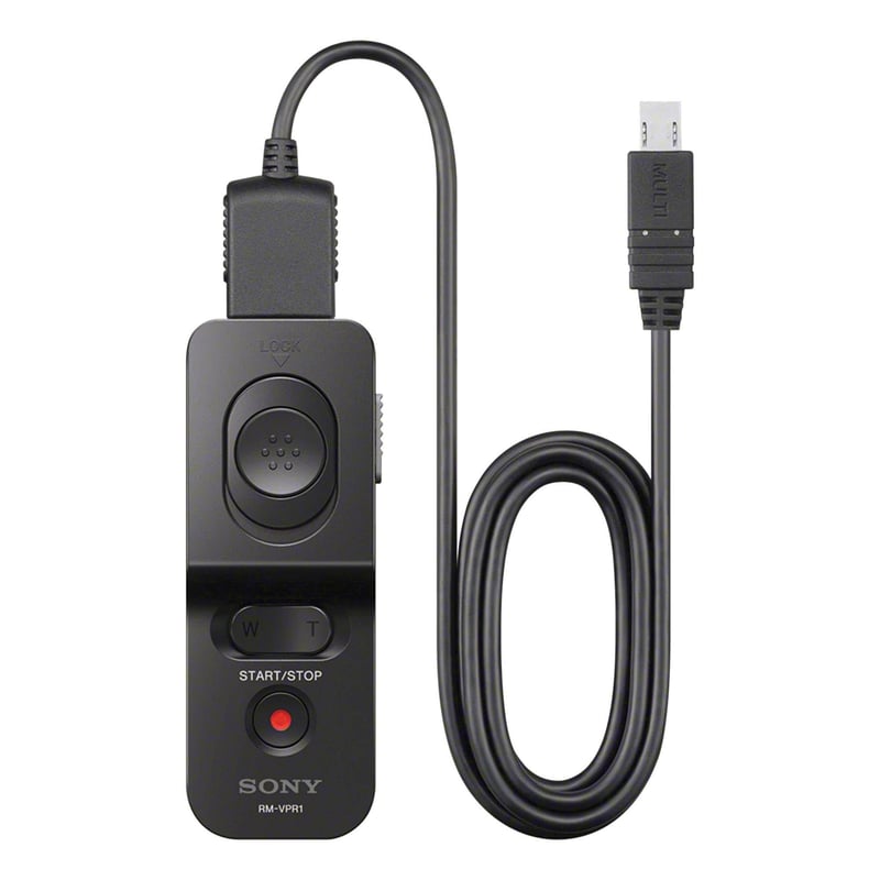 Telecomandă cu fir Sony RMVPR1.CE7 - Declanșator prin cablu, control anti-vibrații al obturatorului, conector Multi-Terminal