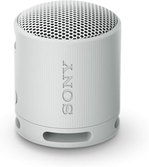Prenosný Bluetooth reproduktor Sony SRS-XB100, IP67, 16-hodinová výdrž batérie – perlovo sivý