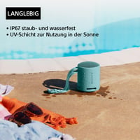 Prenosný Bluetooth reproduktor Sony SRS-XB100 – IP67 odolný voči vode a prachu, 16-hodinová výdrž batérie, hands-free volanie, čierny 6