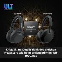 Bezdrôtové slúchadlá Sony ULT WEAR s potlačením hluku, hlboké basy ULT Power Sound, 30-hodinová výdrž batérie, kompatibilné s iOS a Androidom, lesná sivá 4
