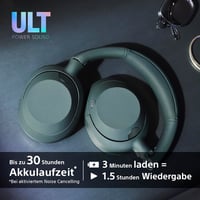 Bezdrôtové slúchadlá Sony ULT WEAR s potlačením hluku, hlboké basy ULT Power Sound, 30-hodinová výdrž batérie, kompatibilné s iOS a Androidom, lesná sivá 8