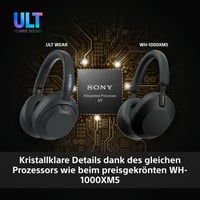 Bezdrôtové slúchadlá Sony ULT WEAR s potlačením hluku, ULT Power Sound, hlboké basy, 30-hodinová výdrž batérie, kompatibilné s iOS a Androidom, biele 4