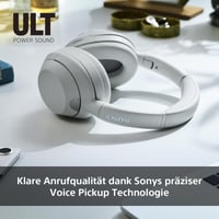 Bezdrôtové slúchadlá Sony ULT WEAR s potlačením hluku, ULT Power Sound, hlboké basy, 30-hodinová výdrž batérie, kompatibilné s iOS a Androidom, biele 7
