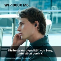 Bezdrôtové slúchadlá s potlačením hluku Sony WF-1000XM6, Bluetooth, Hi-Res, 10-pásmový ekvalizér, výdrž batérie 24 hodín, IPX4, kompatibilné s iOS a Android, čierne 5