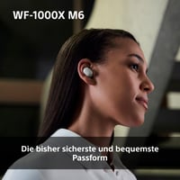 Bezdrôtové slúchadlá s potlačením hluku Sony WF-1000XM6, Bluetooth, Hi-Res, 10-pásmový ekvalizér, výdrž batérie 24 hodín, IPX4, kompatibilné s iOS a Android, čierne 6